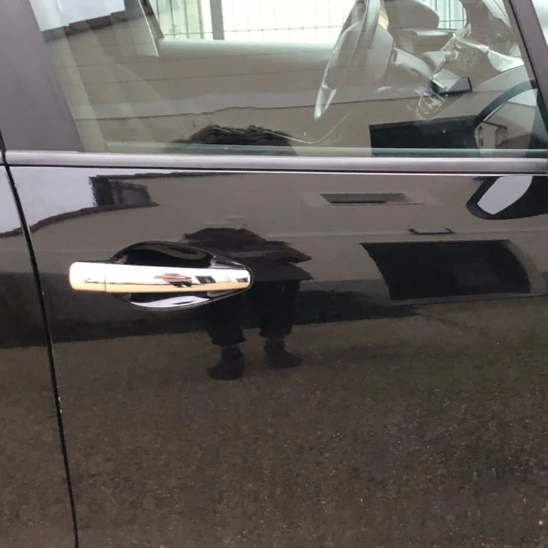 для Peugeot 208 2012-2018 Роскошная хромированная наружная дверная ручка, автомобильные аксессуары, наклейки, отделка