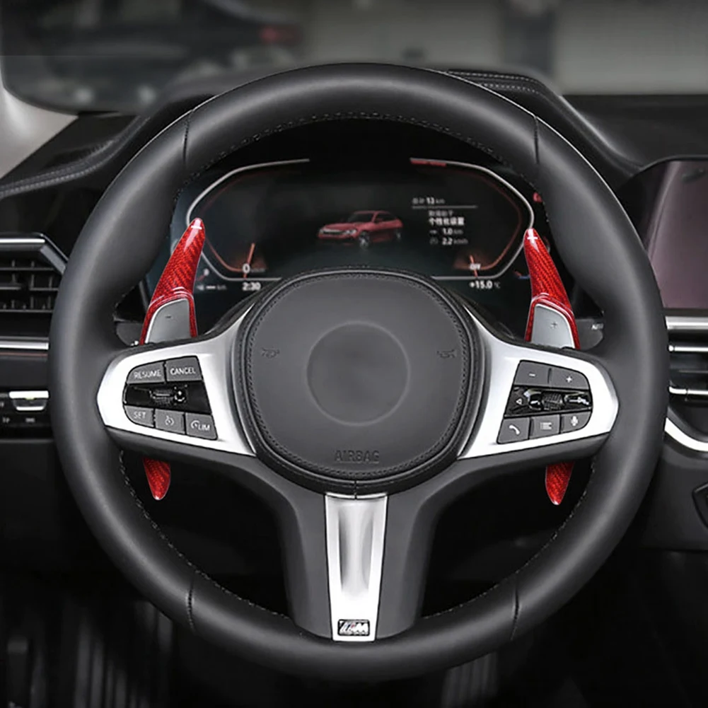 Автомобильное черное рулевое колесо из углеродного волокна, удлинитель рычага переключения передач, пригодный для 2019 2020 2021 2022 годов выпуска