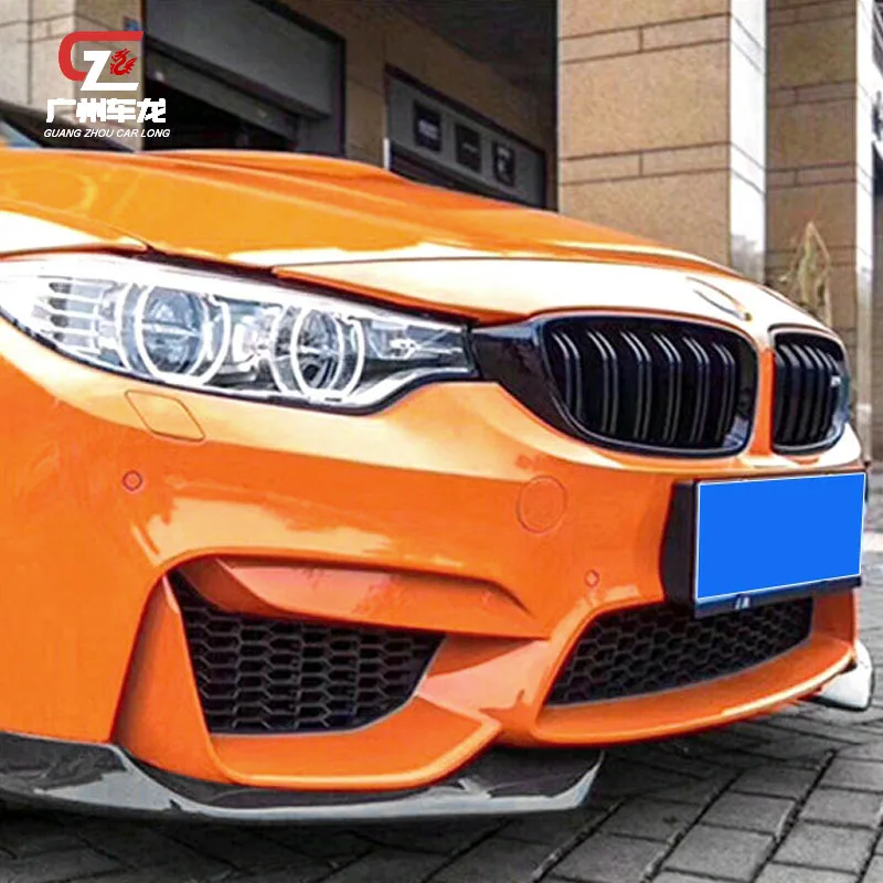 1 шт. Губа Спойлера Переднего Бампера Для BMW M3 F80 M4 F82 2014-2020 Auto Style Из Углеродного Волокна AC Style Car Wrap Angle Splitter Обвес