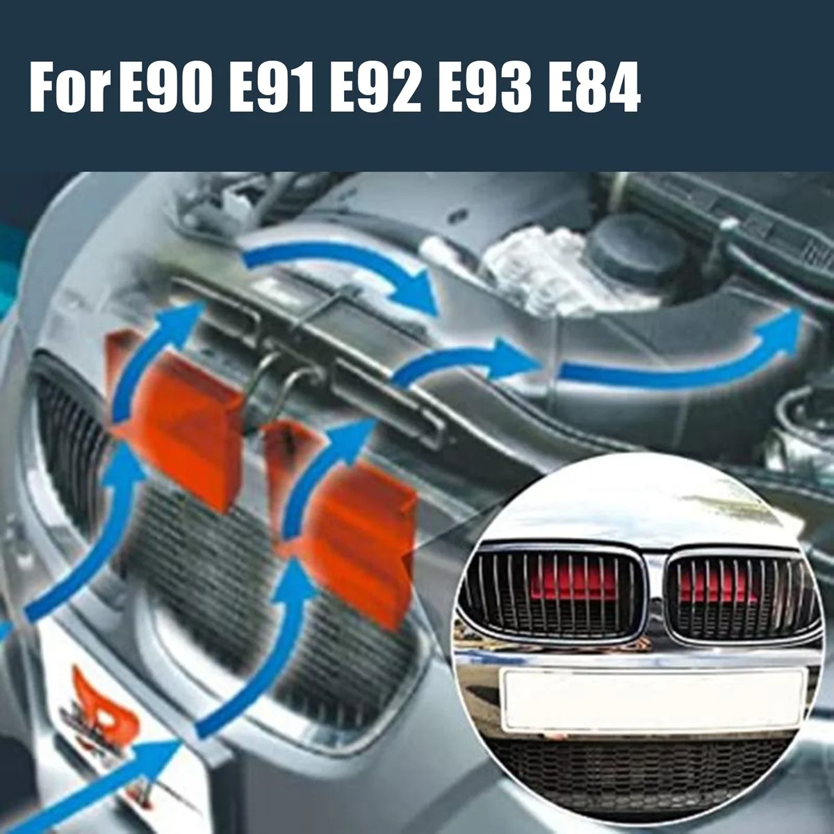 1 Пара автомобильных динамических воздухозаборников, система впуска потока, черпаки для E90 91 E92 E93 E84 M3