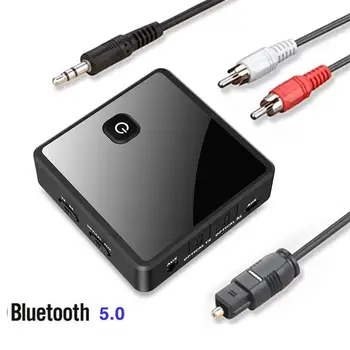 2 В 1 Беспроводной Bluetooth-совместимый аудиоприемник-передатчик 5.0, 3,5 мм разъем AUX, RCA, USB-ключ, стереоадаптер для автомобильного телевизора, ПК