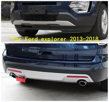 Автомобильный диффузор заднего бампера автомобиля из нержавеющей стали для Ford Explorer 2013 2014 2015 2016 2017 2018