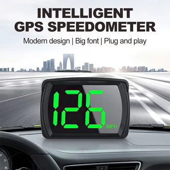 Автомобильный цифровой GPS спидометр Цифровой измеритель скорости высокой четкости Автомобильный GPS MPH Детектор для автомобильных запчастей для автомобиля Автомобильные аксессуары