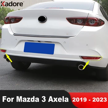 Аксессуары Для Mazda 3 Axela 2019 2020 2021 2022 2023 Карбоновые Автомобильные Задние Противотуманные Фары Отделка Крышки Фонаря Ободок Задних Противотуманных Фар