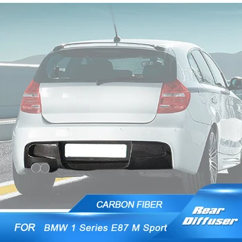 Диффузор заднего бампера из углеродного волокна/FRP, защитный спойлер для BMW 1 серии E87 M Tech M Sport, бампер 2007-2011 гг.