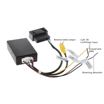 Коробка-адаптер для преобразования RGB-AV-преобразователя резервной камеры заднего вида автомобиля для Фольксваген