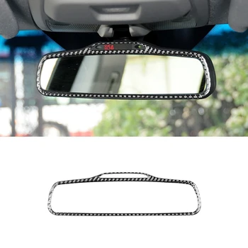 Наклейка на внутреннюю рамку зеркала заднего вида автомобиля из углеродного волокна для Volvo XC90 2003-2014 Аксессуары