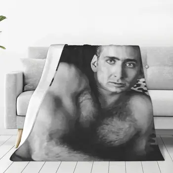 Одеяло Buyaran Demak Бархатный Летний кондиционер Nicolas Cage Супер Теплое покрывало для постельного белья Покрывало для дивана
