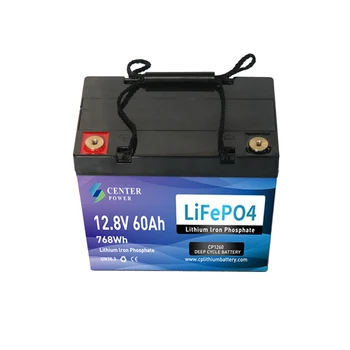 Увеличенный срок службы Дешевой литиевой батареи Lifepo4 12v 60Ah по заводской цене