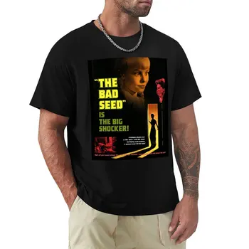 Футболка The Bad Seed, футболки на заказ, винтажная одежда, черная футболка, топы больших размеров, мужские футболки