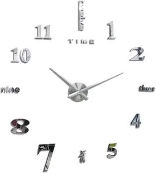 Часы для декора гостиной Бескаркасные настенные часы 